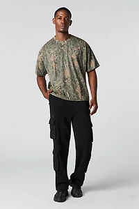 Pantalon d'entraînement cargo en molleton avec poches multiples