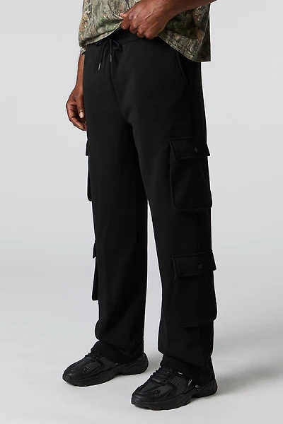 Pantalon d'entraînement cargo en molleton avec poches multiples