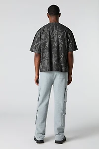 Pantalon d'entraînement cargo en molleton avec poches multiples