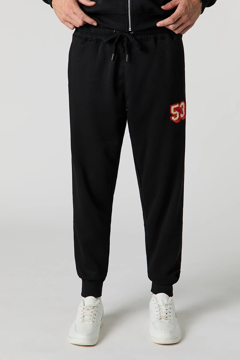 53 Chenille Embroidered Jogger