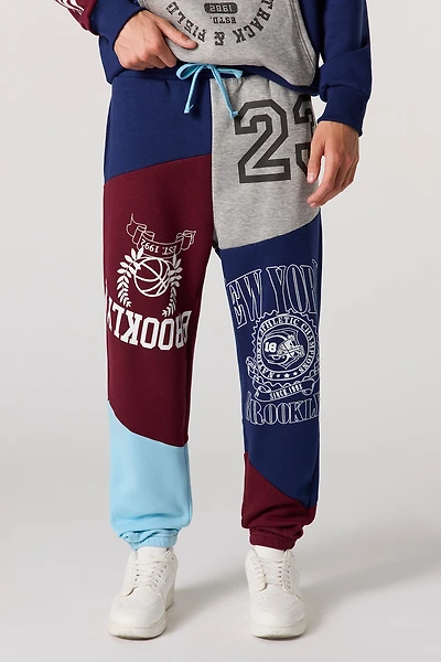 New York Colourblock Fleece Jogger