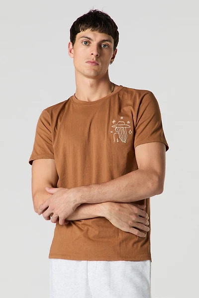 T-shirt avec motif brodé Cowgirl