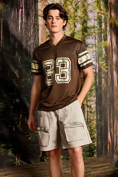 Jersey de football en filet à imprimé 93