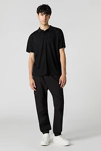 Geo Knit Polo T-Shirt