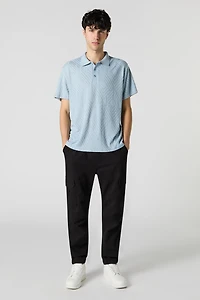 Geo Knit Polo T-Shirt