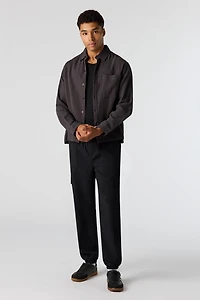 Jogger cargo en tricot gaufré