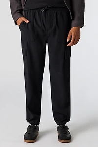 Waffle Knit Cargo Jogger