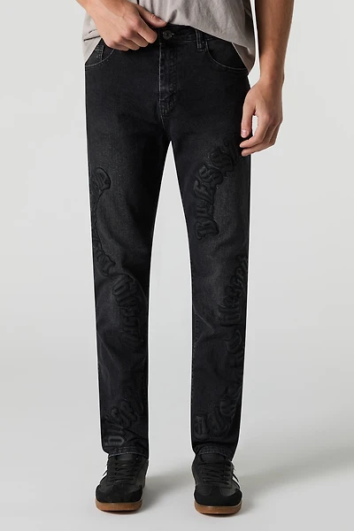 Blessed Embroidered Slim Jean