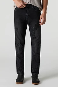 Blessed Embroidered Slim Jean