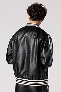 Blouson en similicuir ray