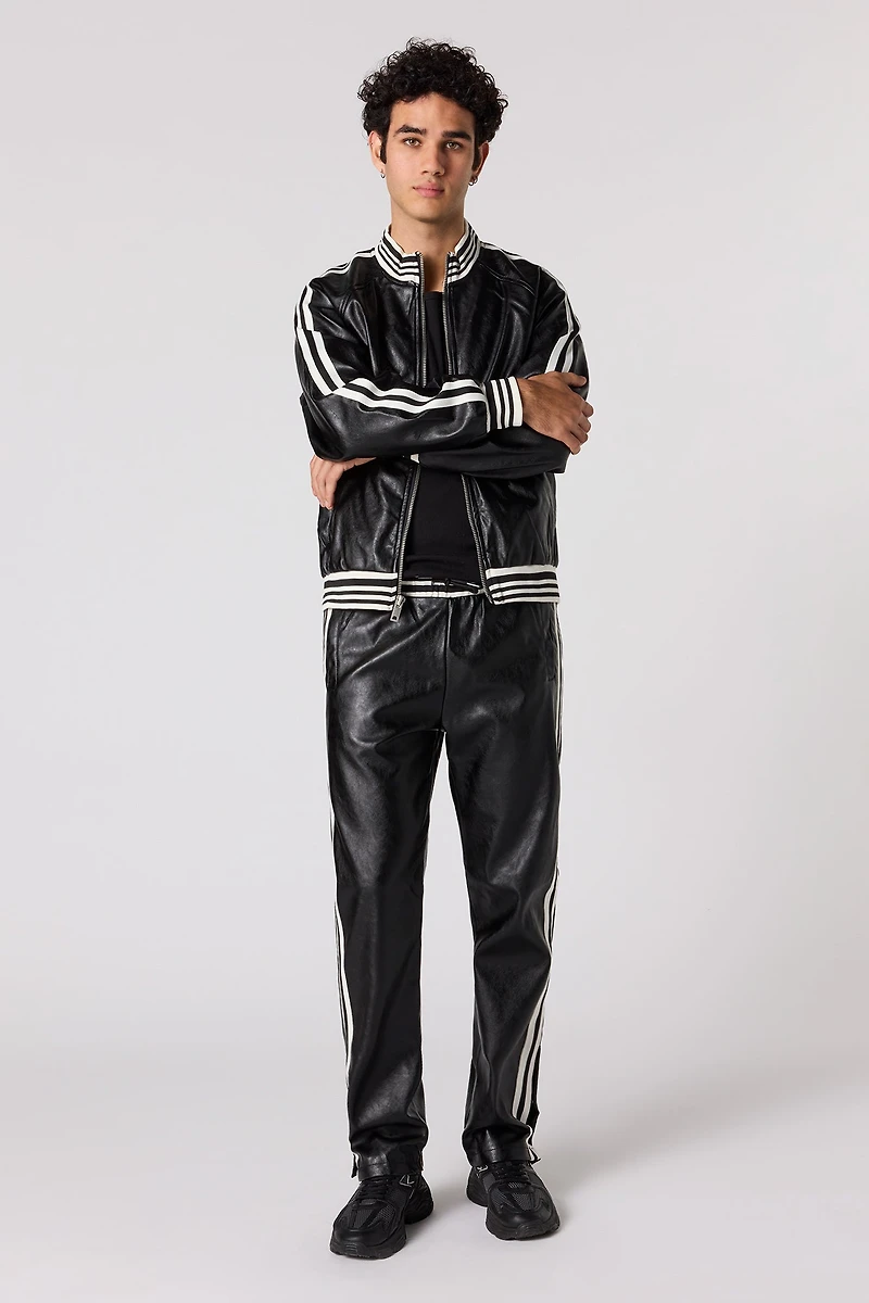 Blouson en similicuir ray