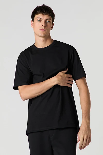 High-Low Crewneck T-Shirt