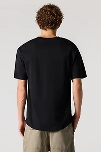 T-shirt classique à encolure dégagée
