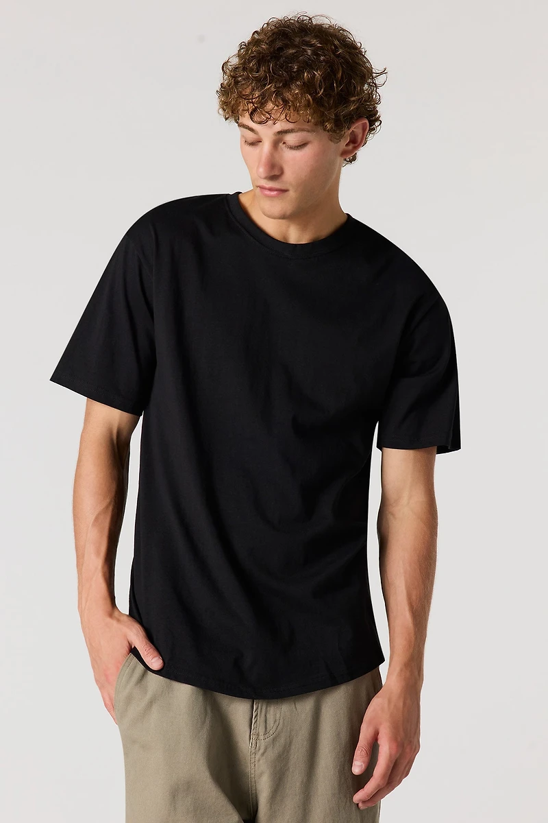 T-shirt classique à encolure dégagée