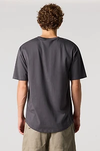 T-shirt classique à encolure dégagée