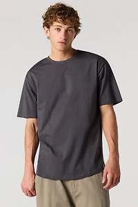 T-shirt classique à encolure dégagée