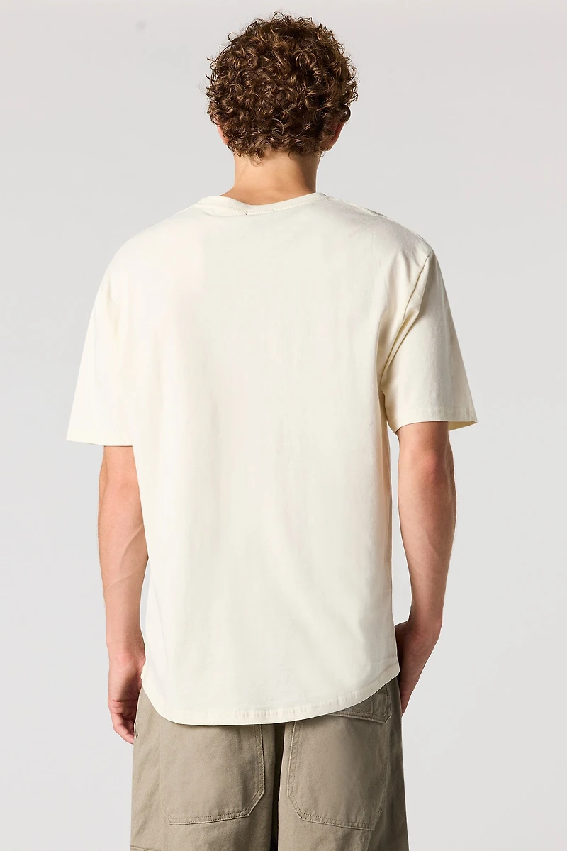 T-shirt classique à encolure dégagée