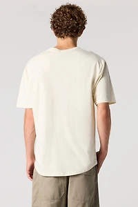 T-shirt classique à encolure dégagée