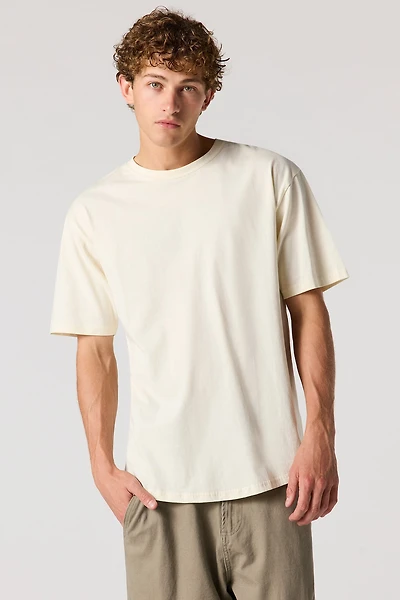 T-shirt classique à encolure dégagée