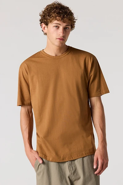 T-shirt classique à encolure dégagée