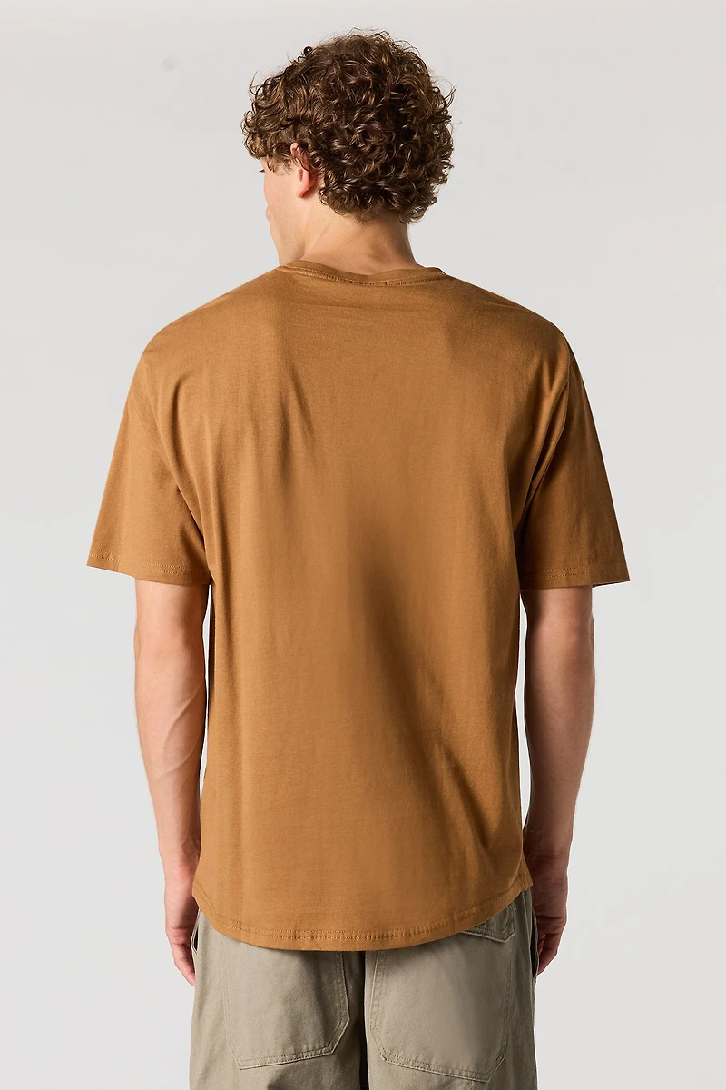 T-shirt classique à encolure dégagée