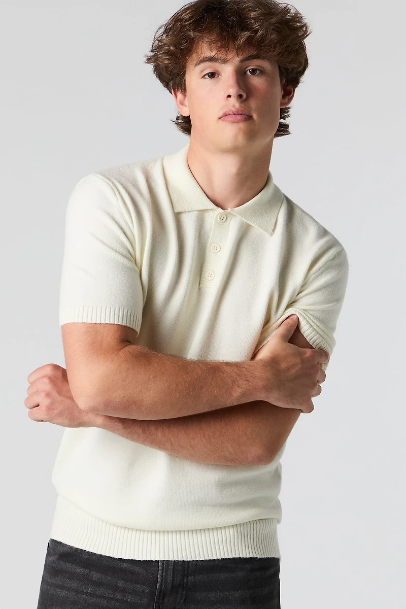 Knit Polo Top
