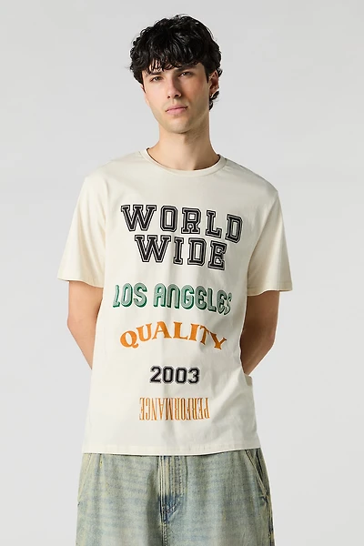 T-shirt à imprimé Worldwide LA