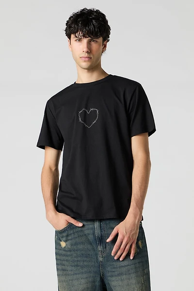 T-shirt à imprimé Love Hurts
