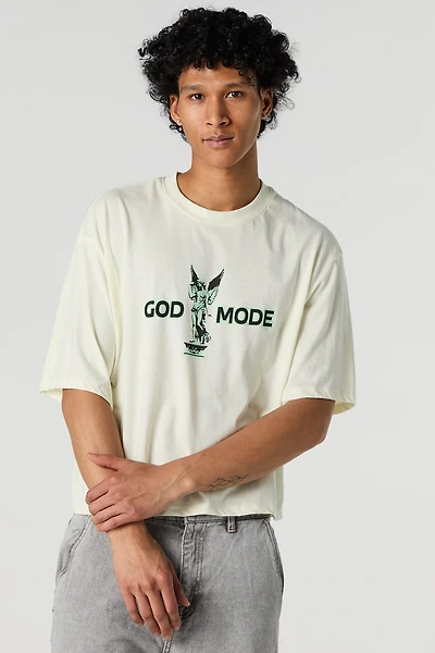 T-shirt carré à imprimé God Mode
