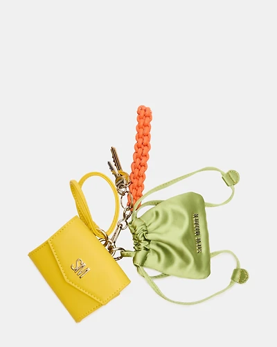 TRAVEL BAG CHARM  YELLOW MULTI