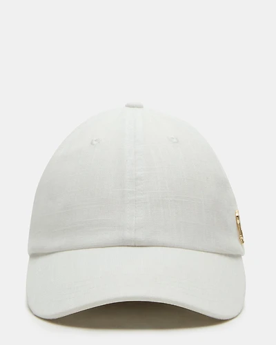 LINEN BASEBALL CAP CREAM