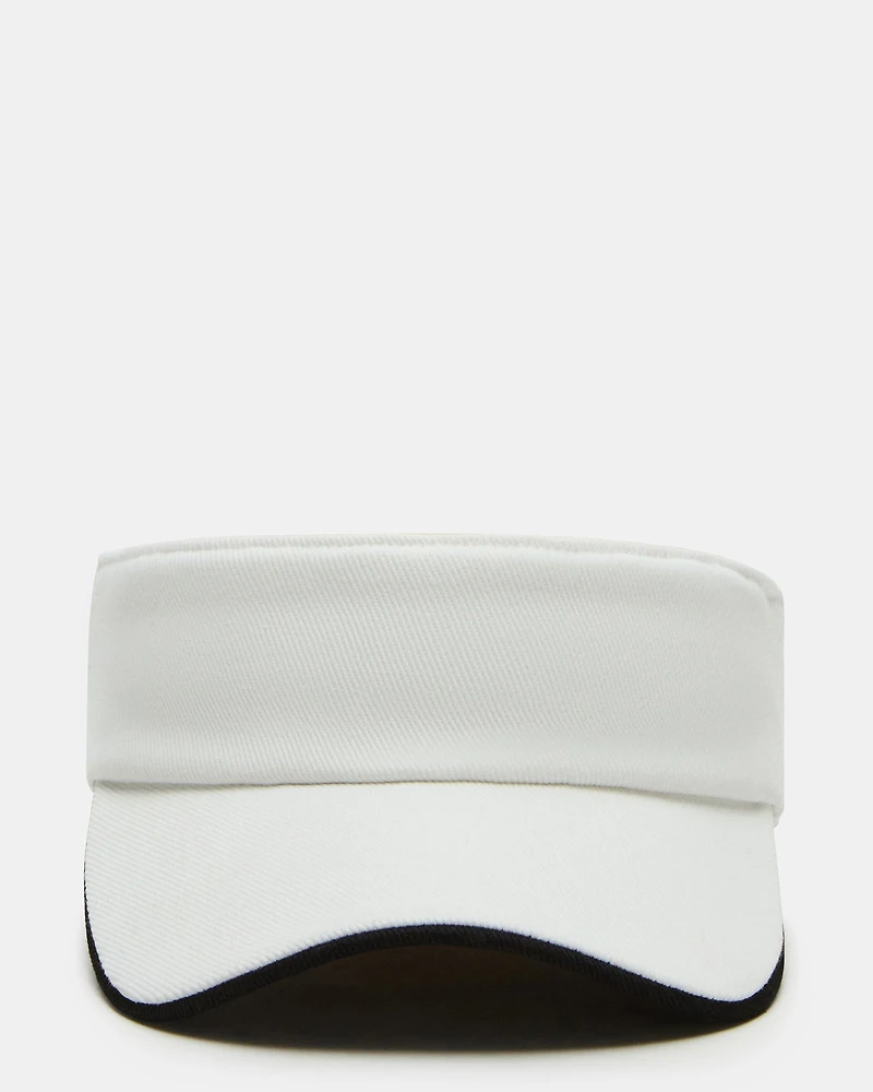 EMBROIDERED VISOR WHITE