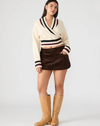 SIMONA SKIRT DARK ESPRESSO