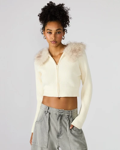 LYSIA SWEATER JACKET CREAM
