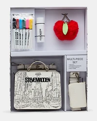 EVELYN PATCH BOX GIFT SET WHITE MULTI