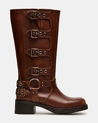 ROCKY COGNAC DISTRESSED WIDE CALF