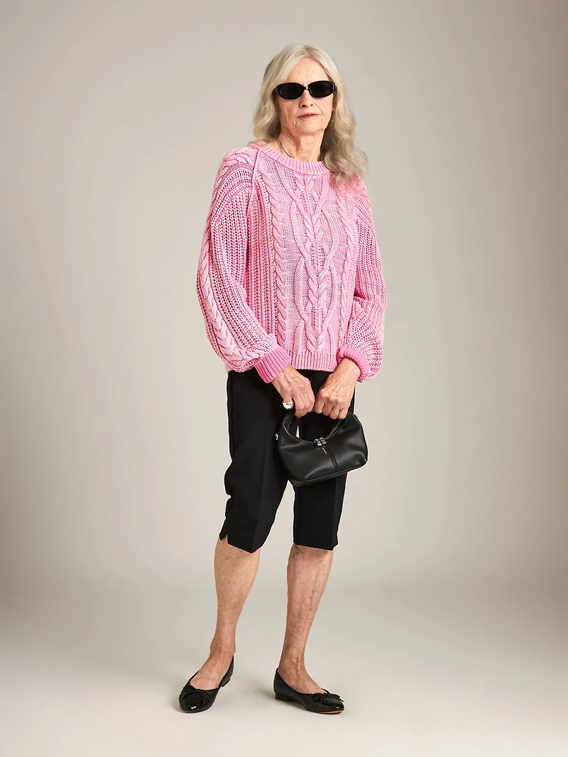 Frankie Cable Pullover Sweater