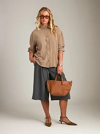 Stripe Tie-Back Shirt