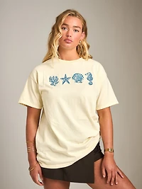 Shell Embroidery Tee