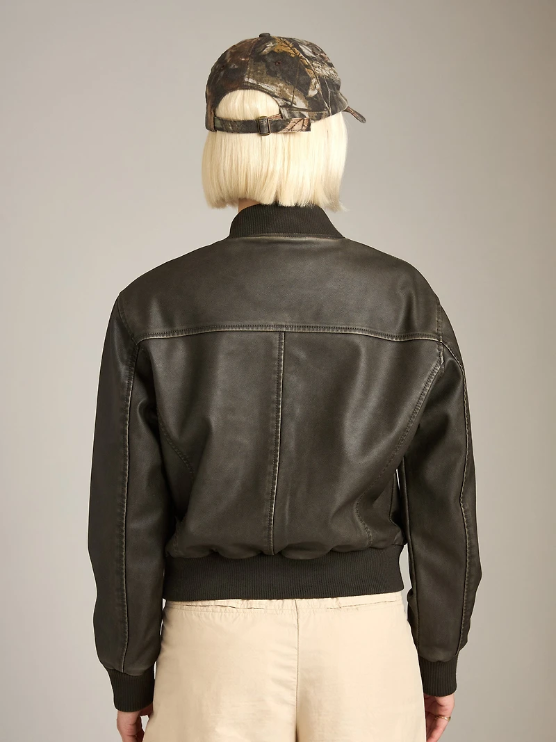 Maddie Patch Pocket Bomber Jacket
