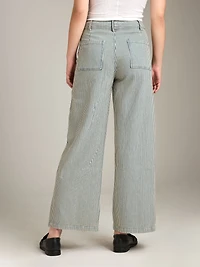 Wide Hem Stripe Pant