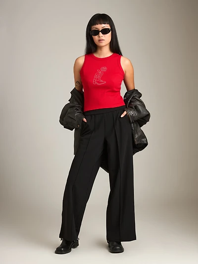 Boot and Rose Tank