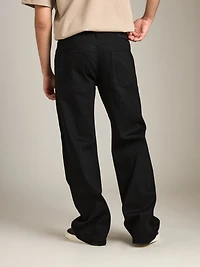 UB744 Wide Straight Stretch Selvedge - Black