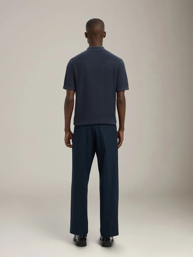 Cran Knit Zip Polo