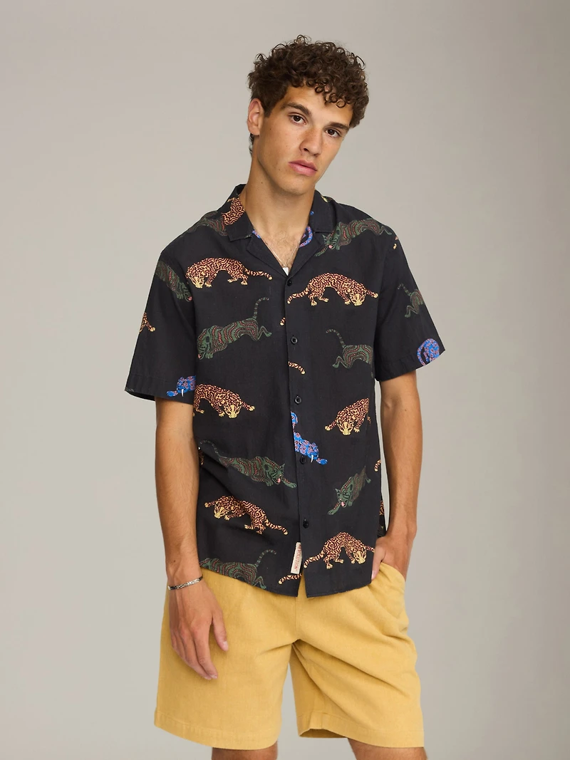 Big Cat Cuban Shirt