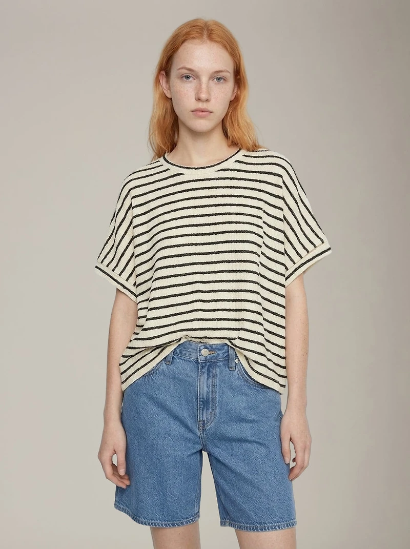 Striped Boxy Top