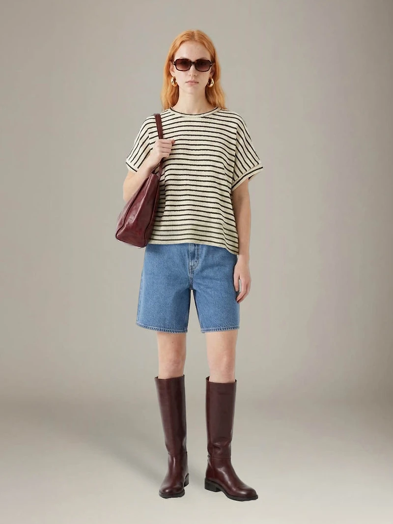 Striped Boxy Top