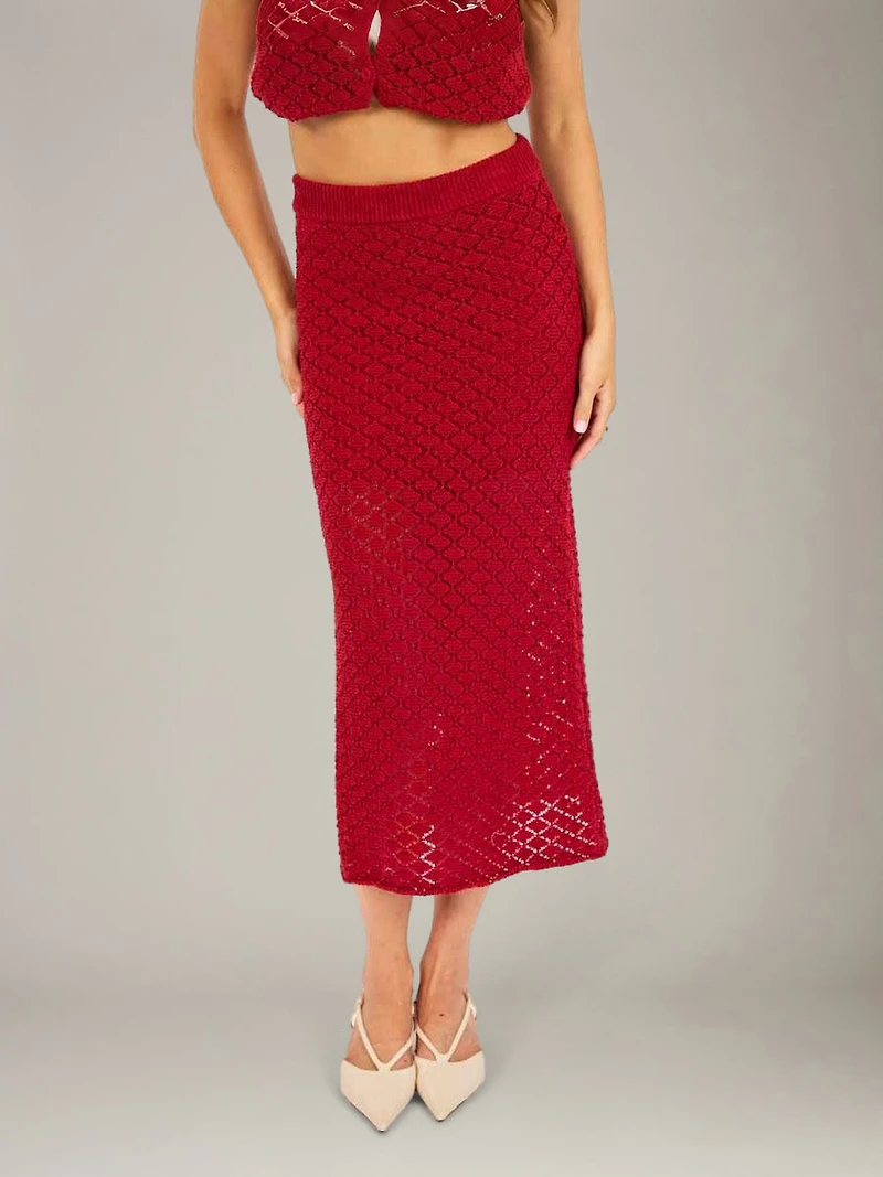 Venus Knit Midi Skirt
