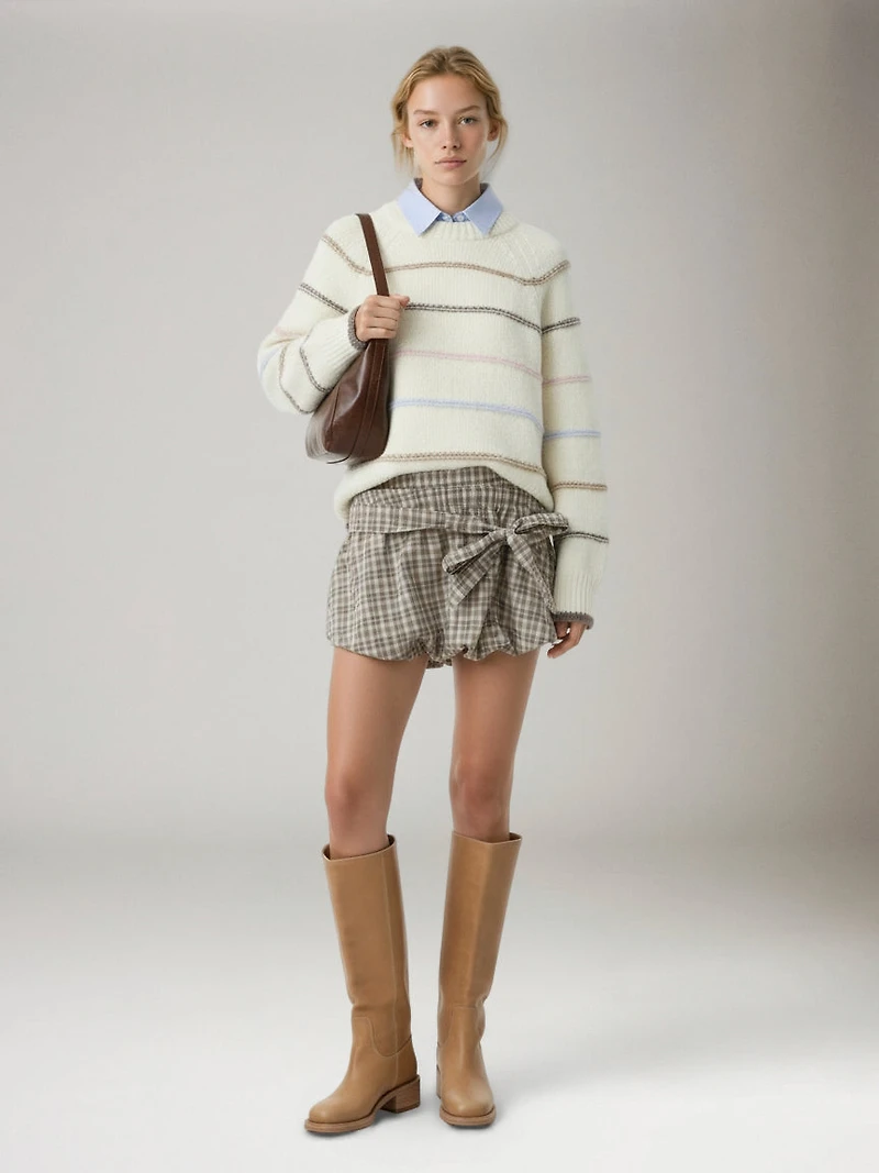 Nelia Stripe Crewneck Sweater