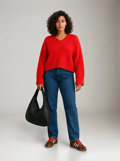 Etta Eco V-neck Sweater